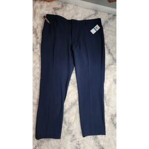 Van Heusen Flex Slim Fit Blue Dress Pants Straight Leg Stretch Pockets 36x29